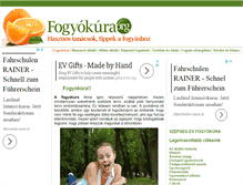 Tablet Screenshot of fogyokura.org